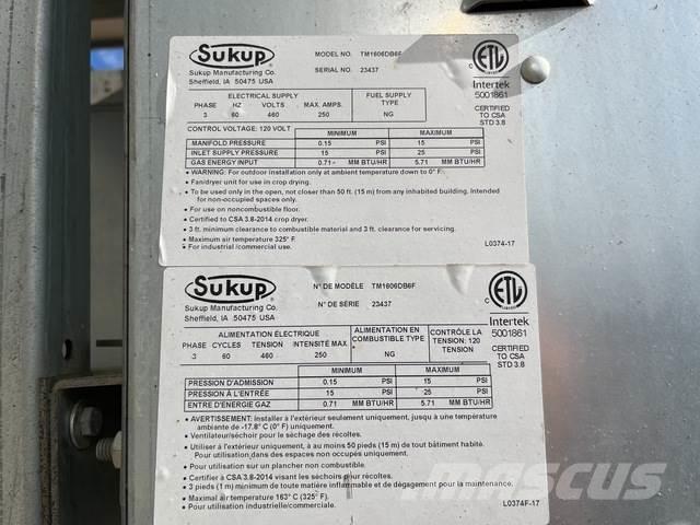 Sukup TM1606 Зърносушилни