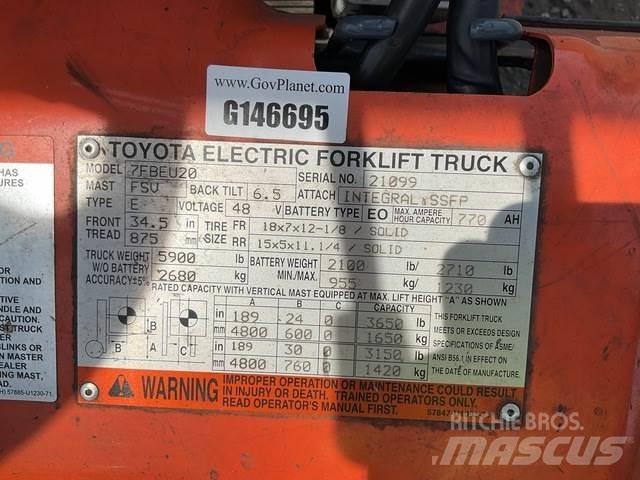 Toyota 7FBEU20 Електрически вилични кари-повдигачи