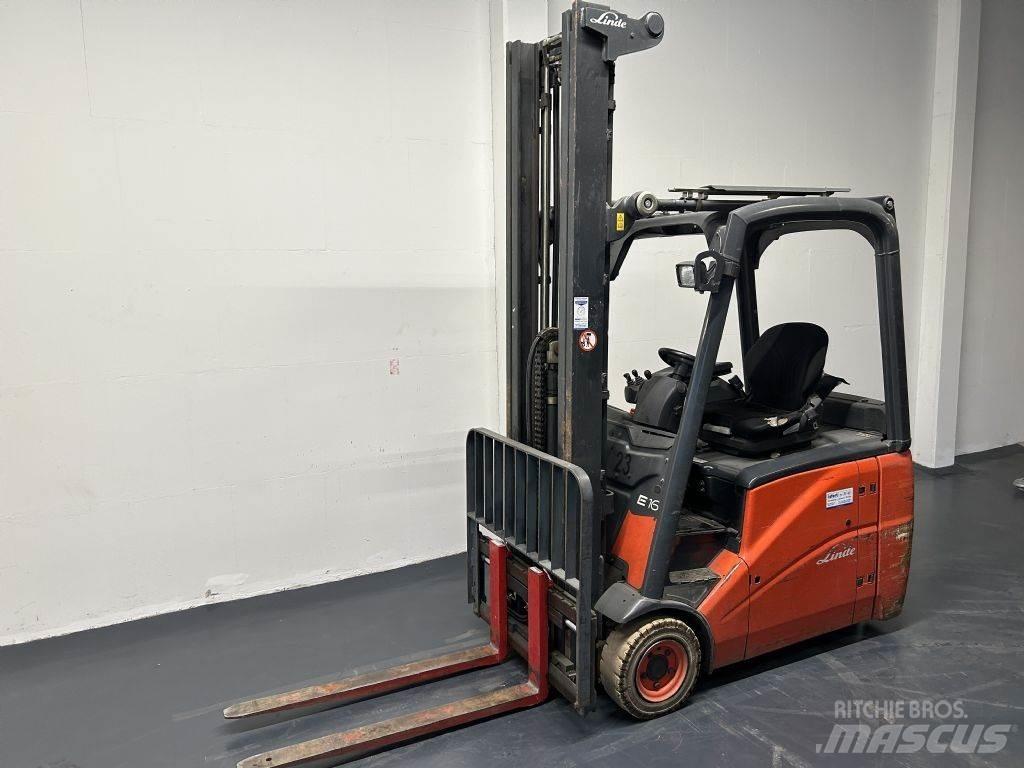 Linde E16H-01 Електрически вилични кари-повдигачи