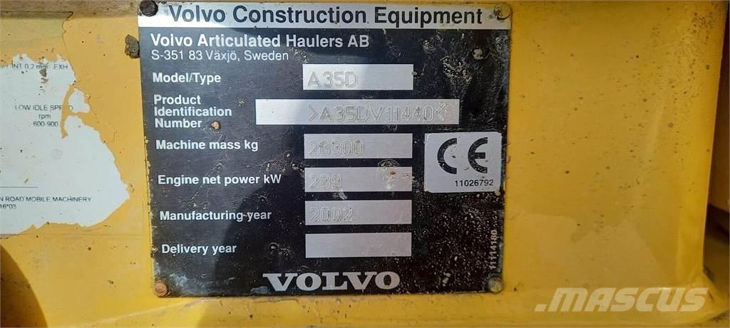 Volvo A35D Дъмпери/моторни превозни средства