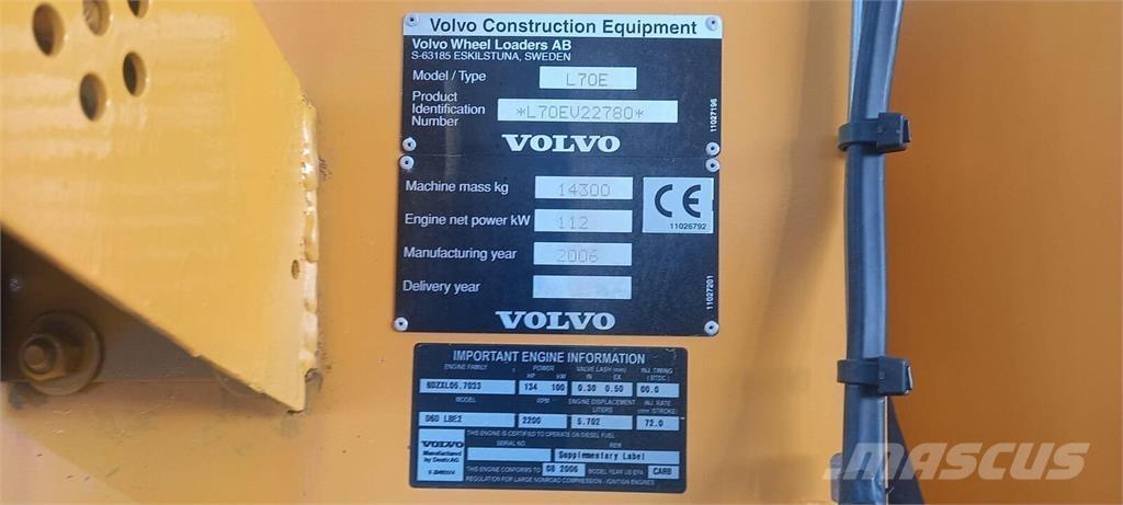 Volvo L70E Колесни товарачи