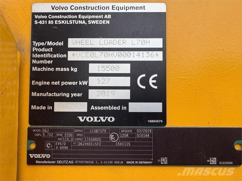 Volvo L70H Колесни товарачи