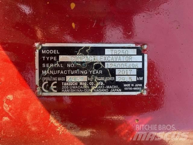Takeuchi TB250 Средни екскаватори 7т - 12т