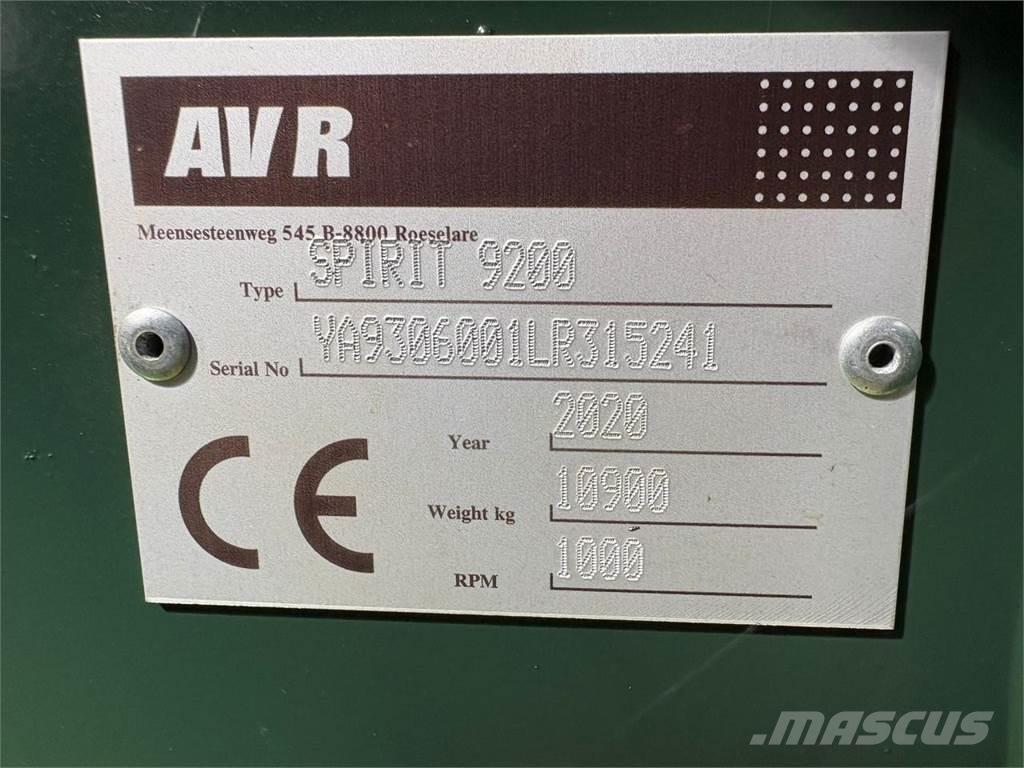 AVR SPIRIT 9200 Комбайни за картофи и копачи