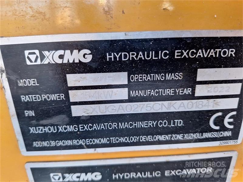 XCMG Xe27e Мини екскаватори < 7 т