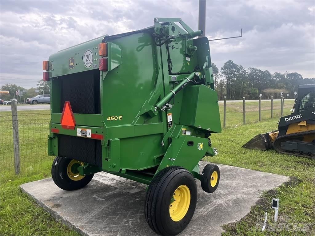 John Deere 450E Сламопреси за кръгли бали
