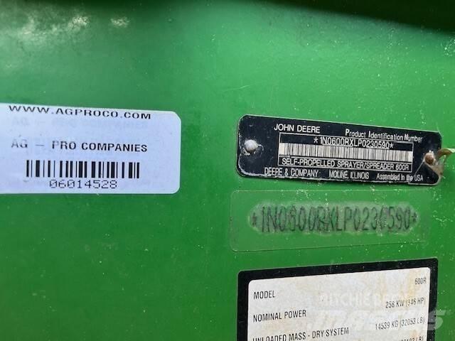 John Deere 600R Прикачни пръскачки
