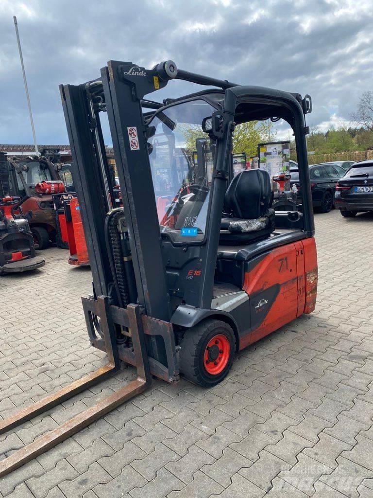 Linde E 16-02 Електрически вилични кари-повдигачи