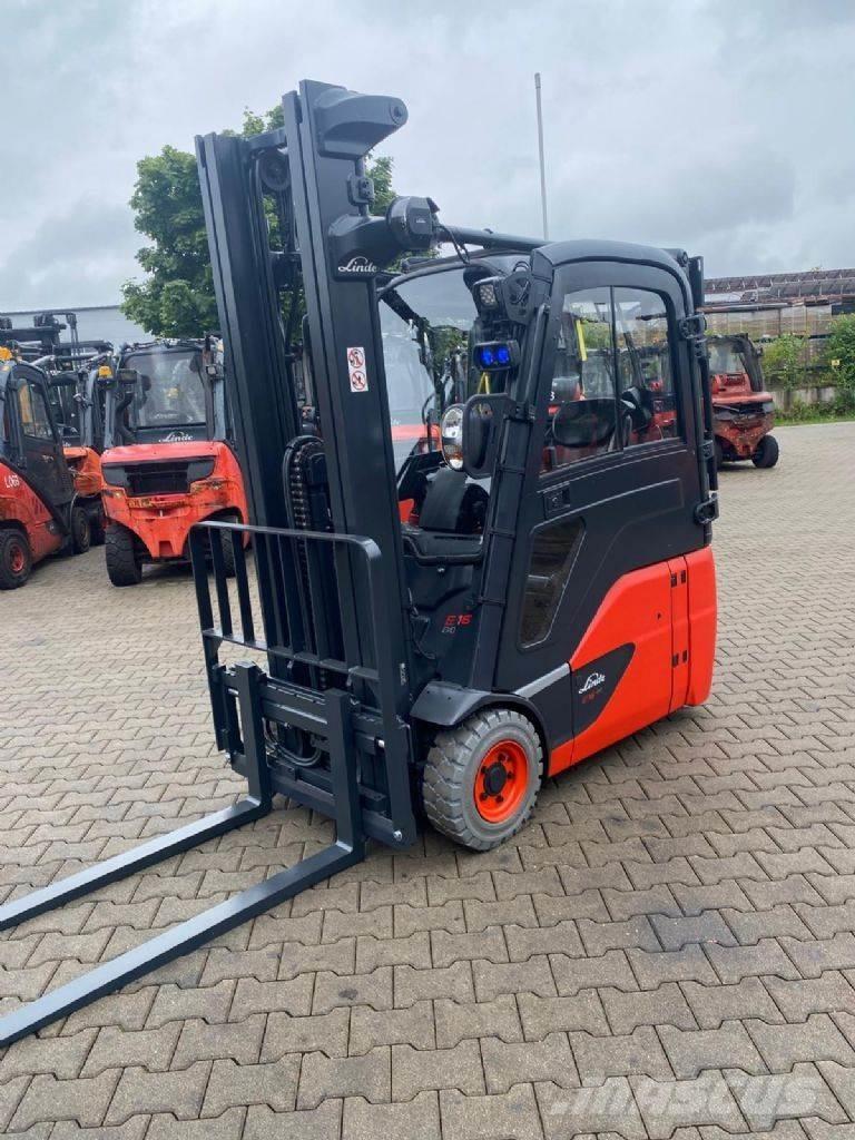 Linde E 16-02 Електрически вилични кари-повдигачи
