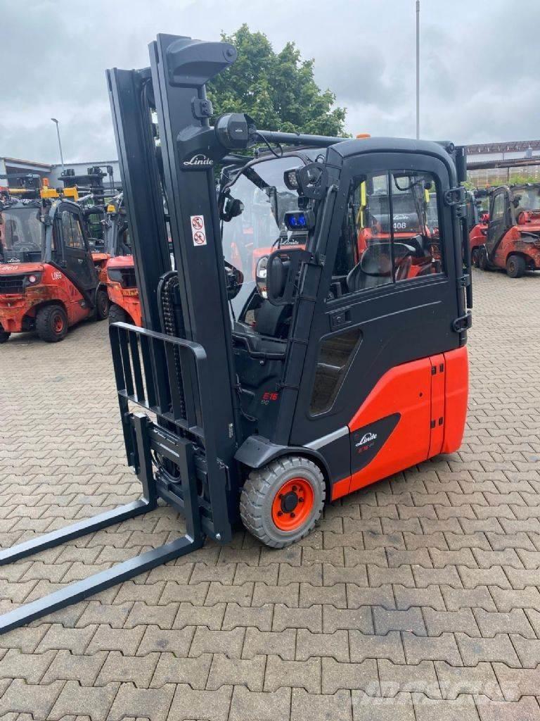 Linde E 16-02 Електрически вилични кари-повдигачи