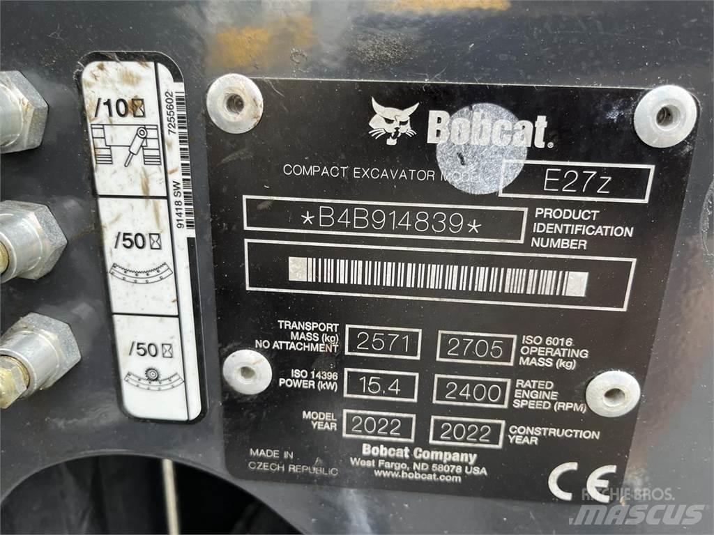 Bobcat E 27z Мини екскаватори < 7 т