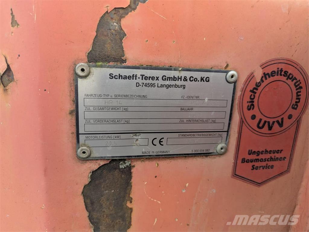 Terex HR 14 Мини екскаватори < 7 т