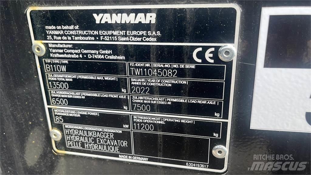 Yanmar B110W Колесни екскаватори