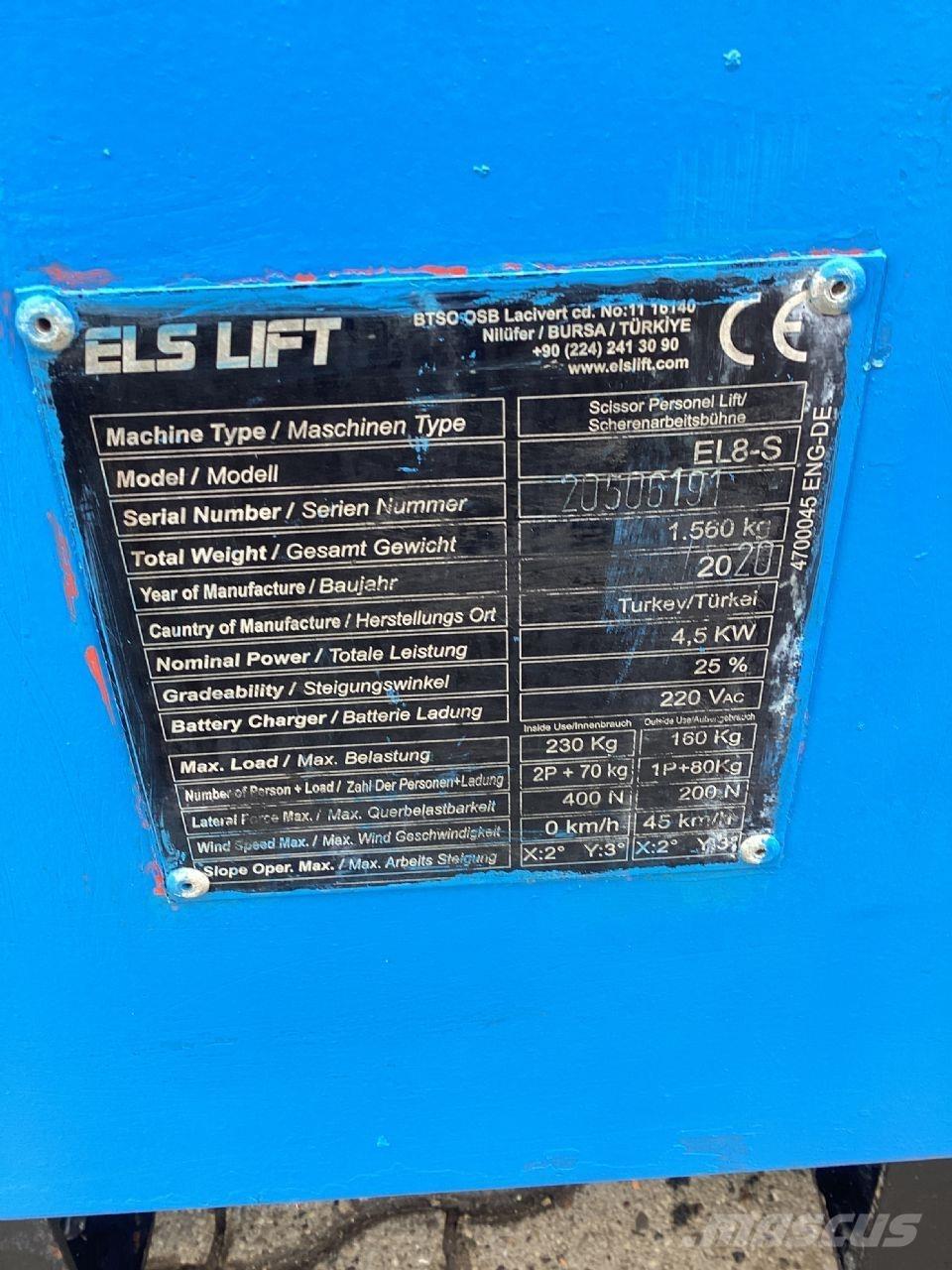 ELS LIFT EL8-S Ножични работни платформи