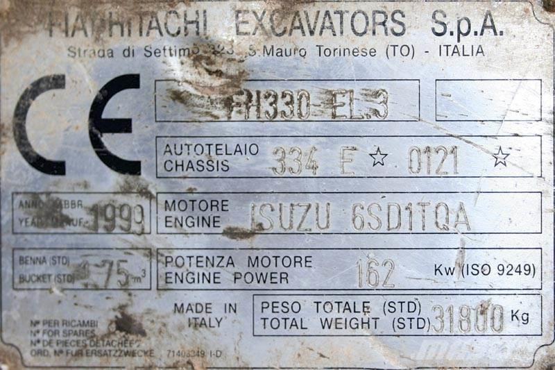 Fiat-Hitachi FH330 EL.3 Други компоненти