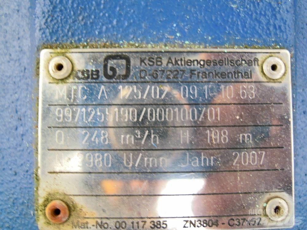 KSB MTC 125/02 Водни помпи

