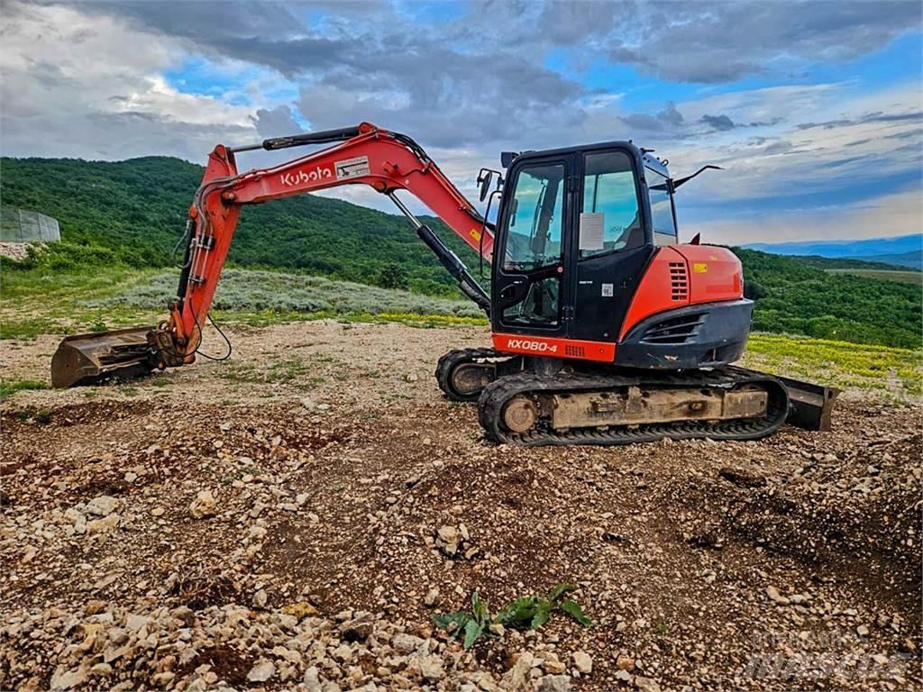 Kubota KX080-4 Мини екскаватори < 7 т