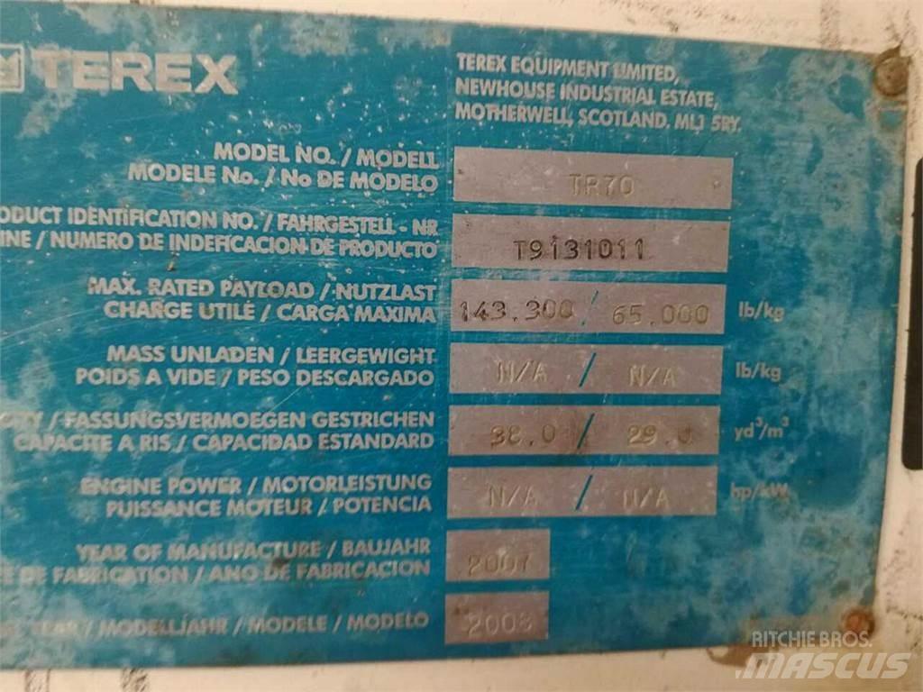 Terex TR70 Странични самосвали