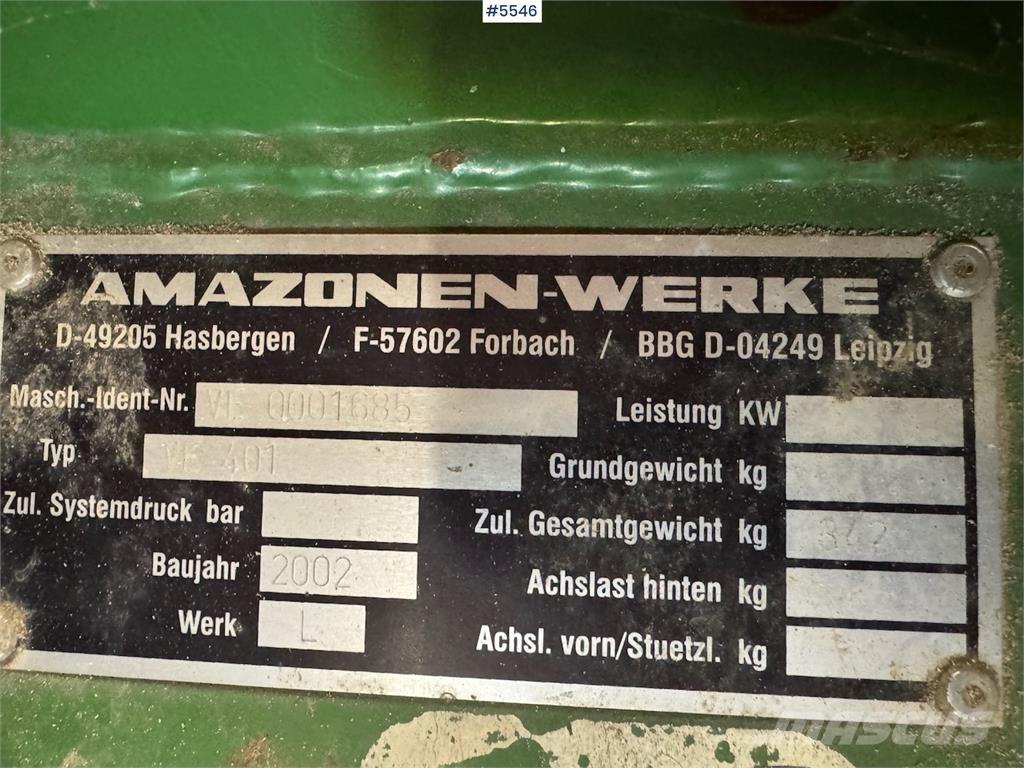 Amazone VE 401 Редосеялки