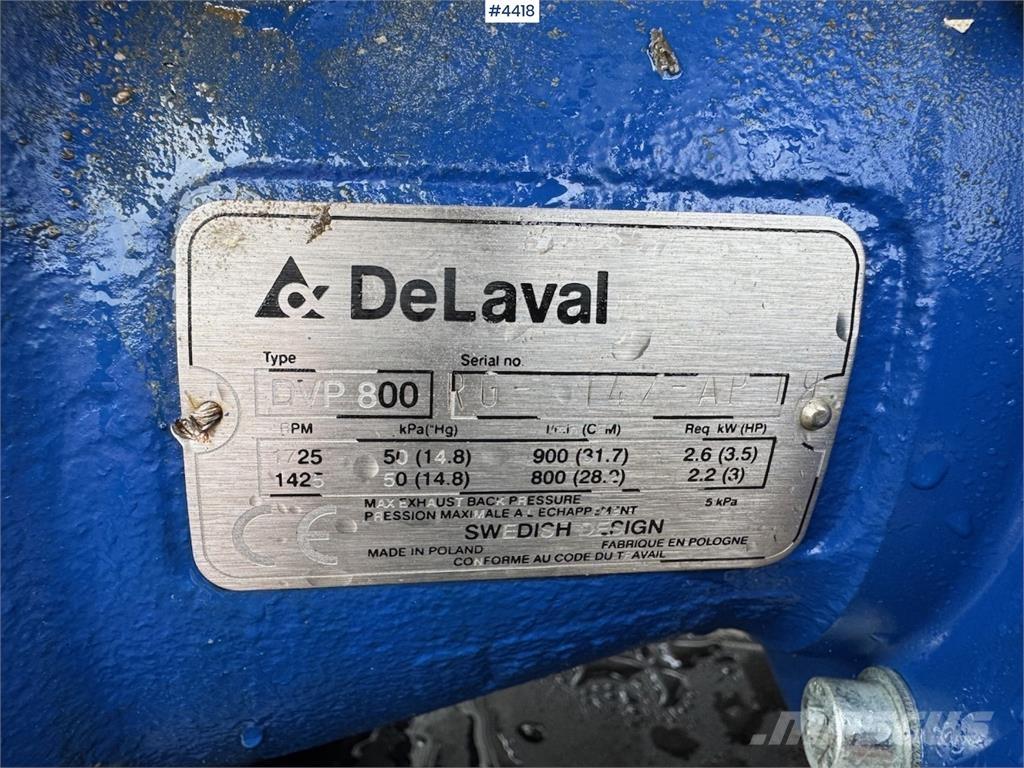 Delaval DVP 800 Други аксесоари за трактори