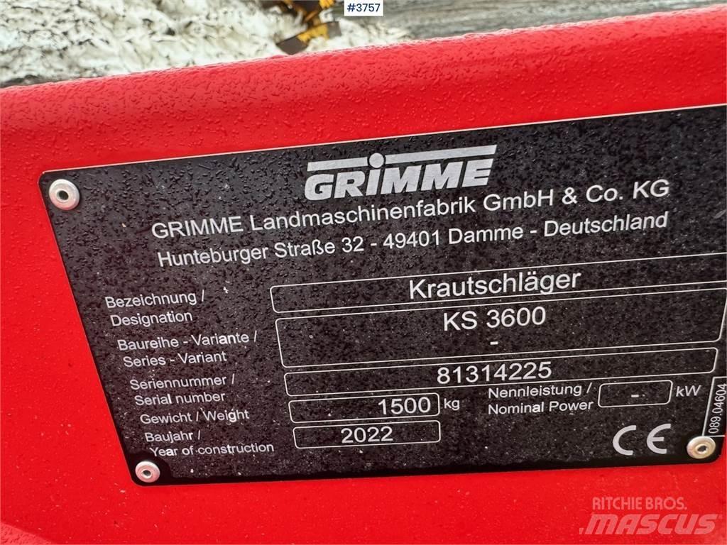 Grimme KS3600 Други компоненти
