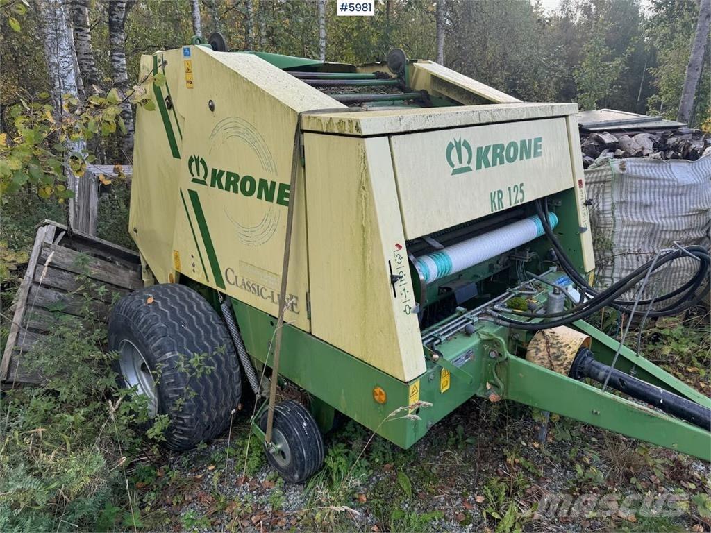Krone KR 125 Друга техника за жънене