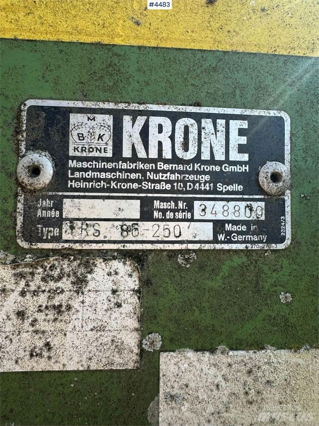 Krone TRS 86 Други машини за оран и аксесоари
