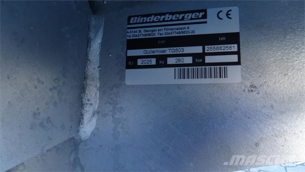 Binderberger T 503 Други машини за торене и аксесоари