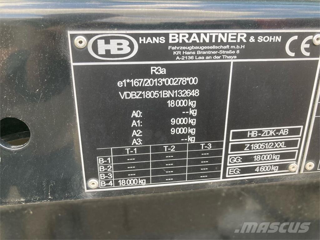 Brantner Z18051/2X Ремаркета самосвални