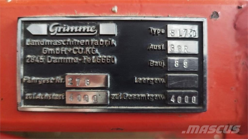 Grimme SL 750 Селскостопанство - Други