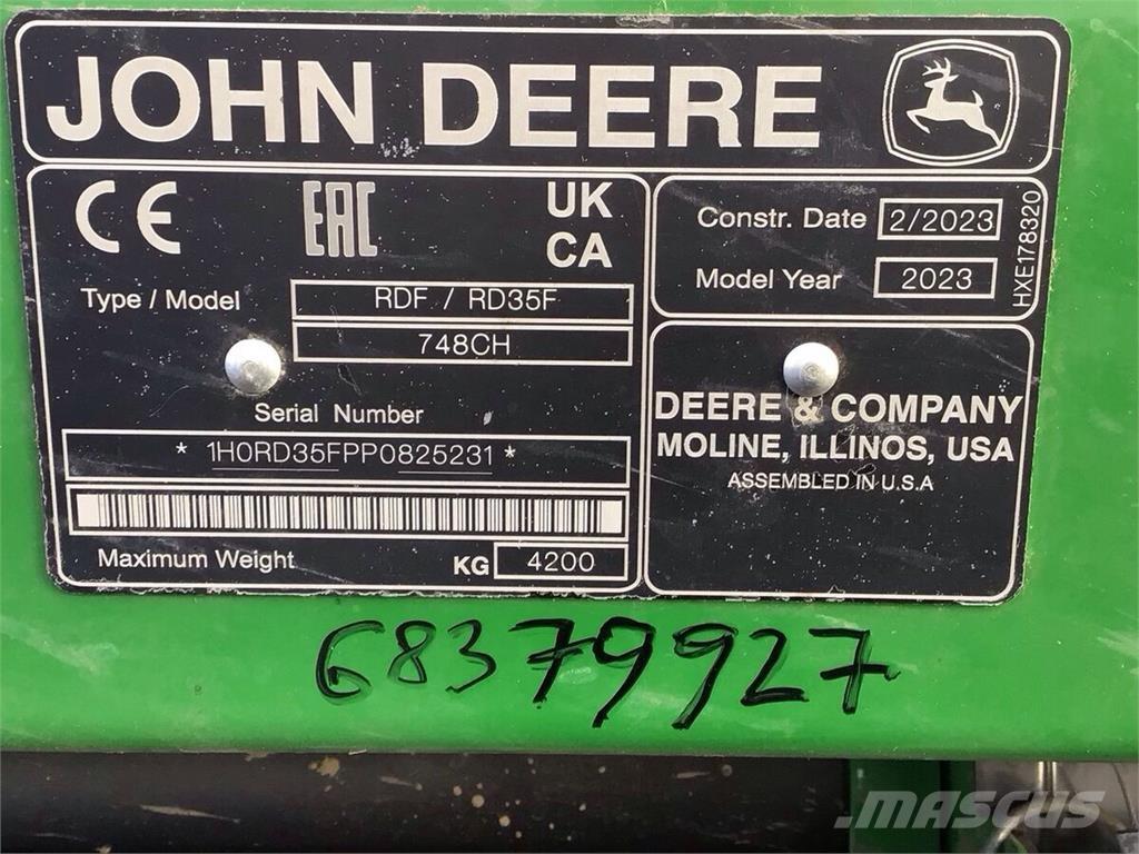 John Deere S 780 Комбайни