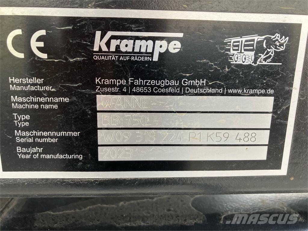 Krampe BigBody 750 Ремаркета самосвални