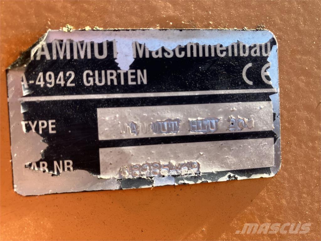 Mammut HLU 200 Аксесоари за челни товарачи