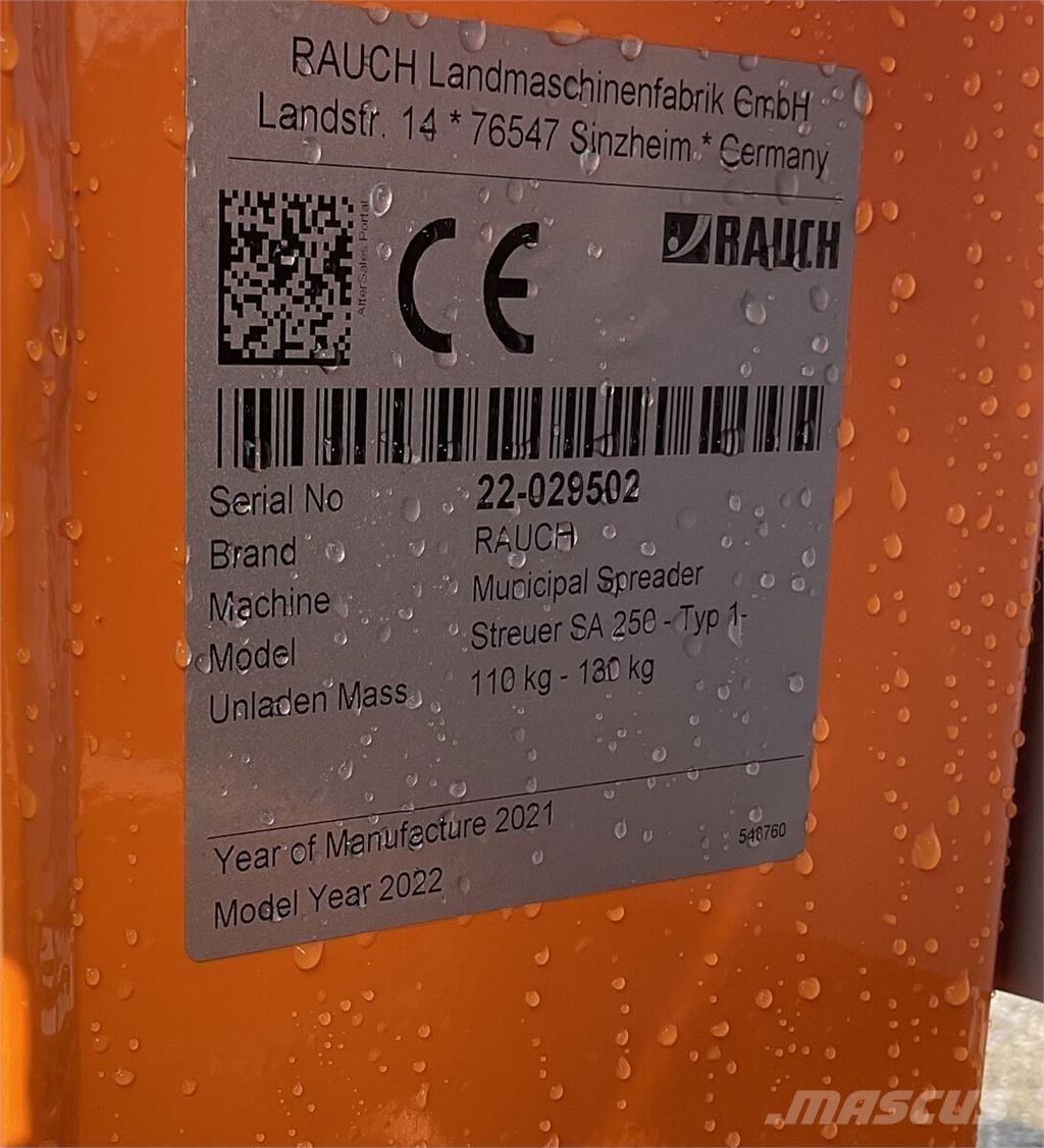 Rauch SA 250 Поддръжка - Други