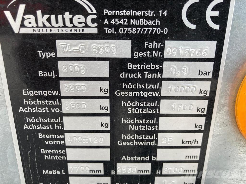  Vakutec VA-T 8300 Цистерни за цимент