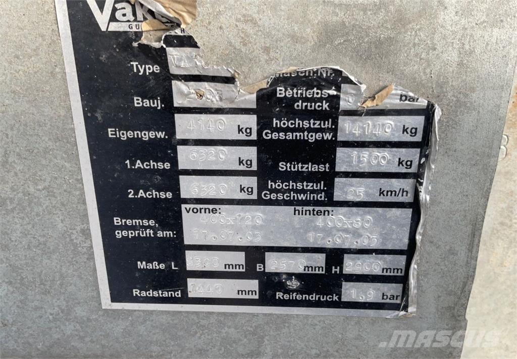  Vakutec VA10000 Цистерни за цимент