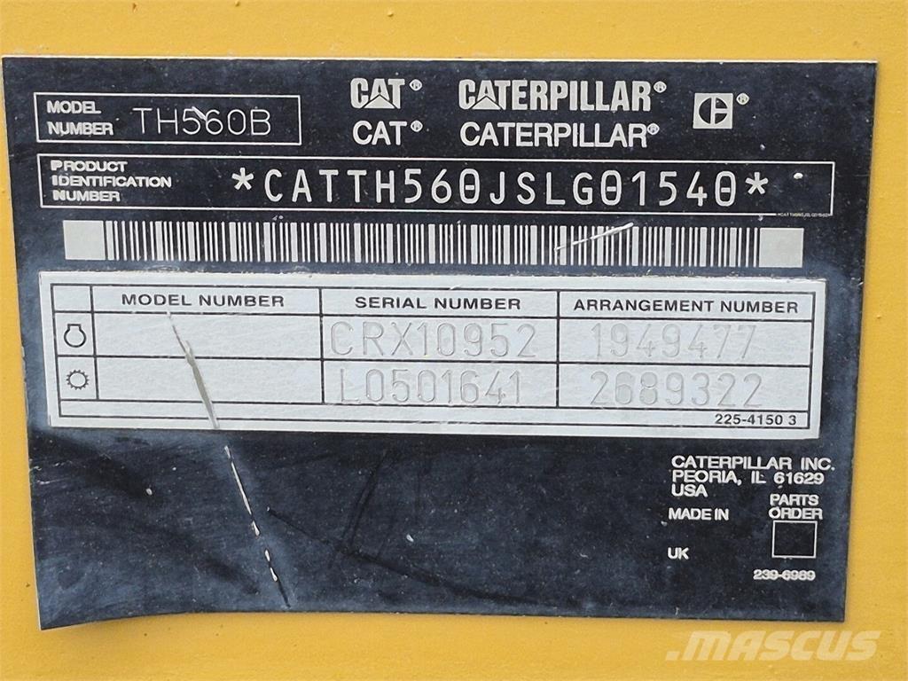 CAT TH560B Телескопични товарачи за селското стопанство