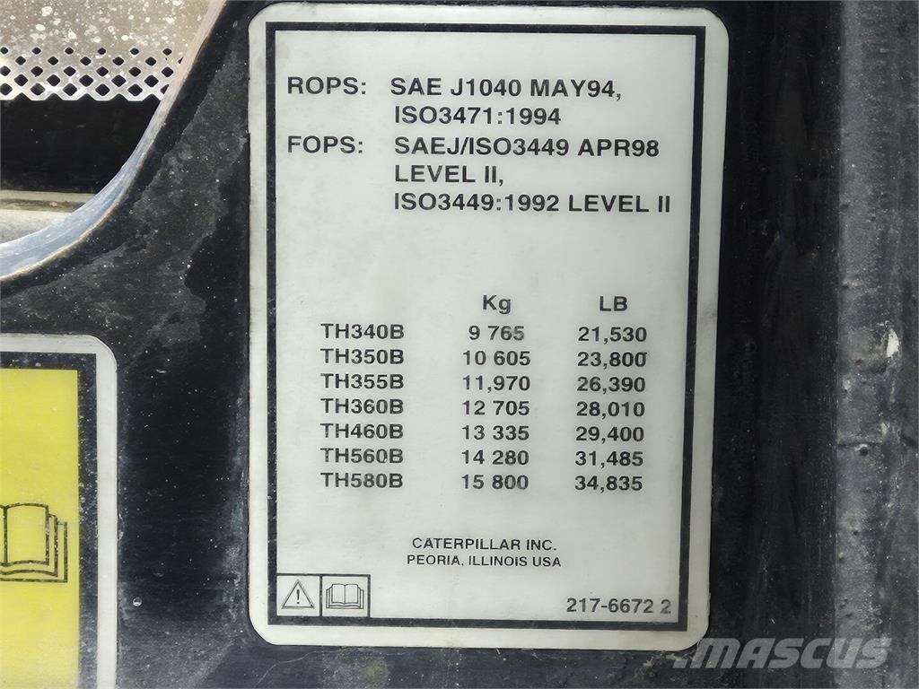 CAT TH560B Телескопични товарачи за селското стопанство