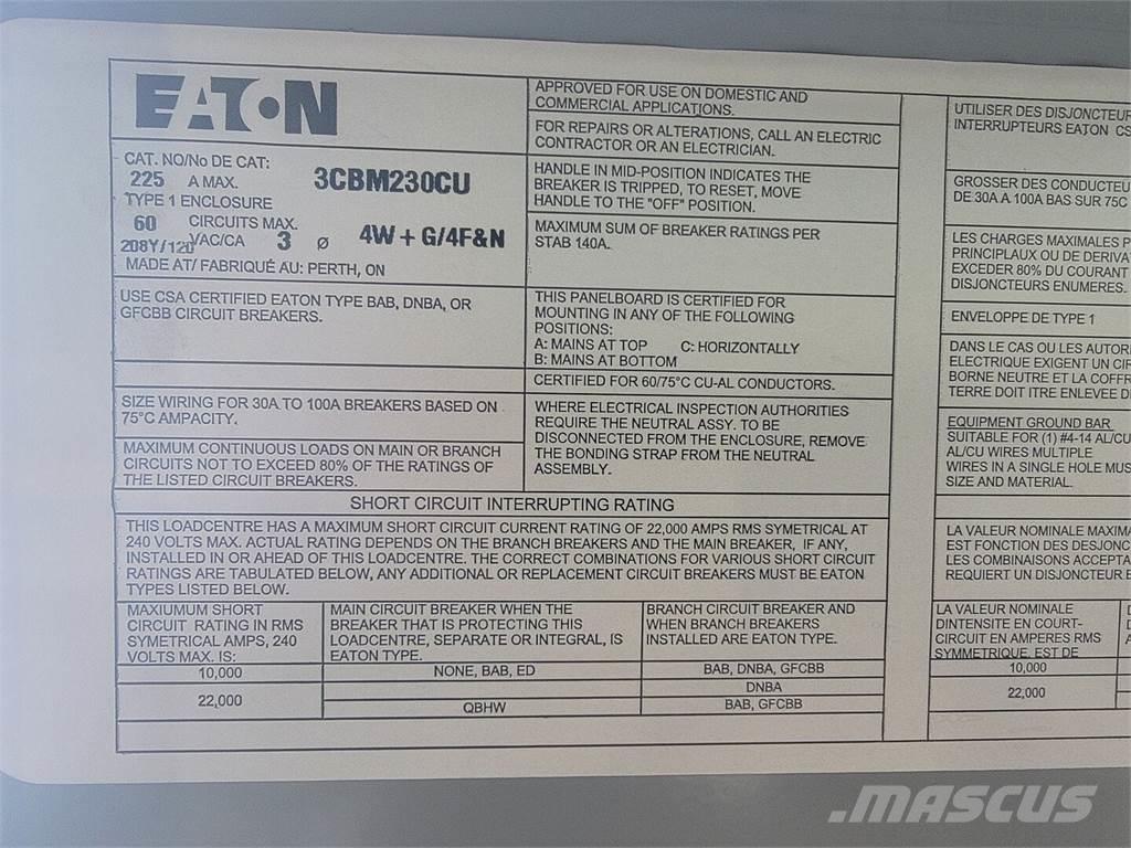 Eaton 3CBM230CU Строителство - Други