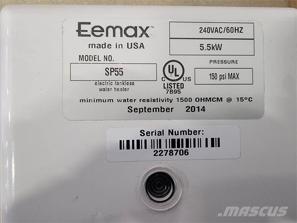  EEMAX SP55 Оборудване за отопление и размразяване