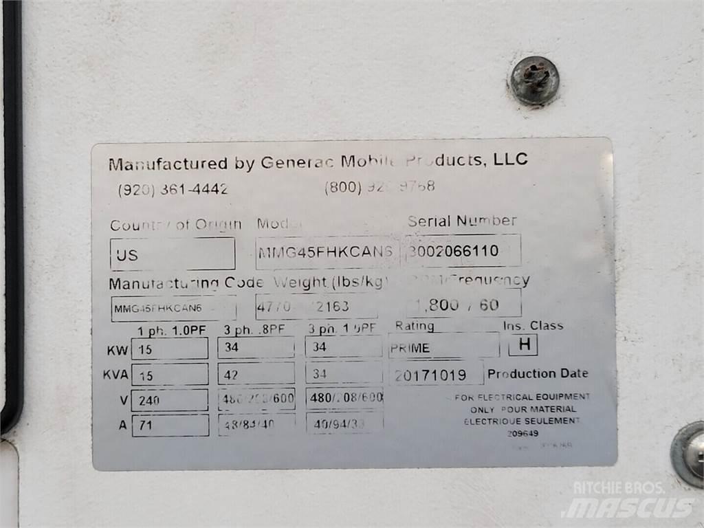 Generac MMG45FHKCAN6 Дизелови генератори
