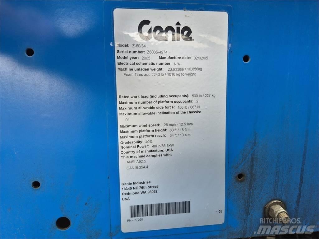 Genie Z-60/34 Съчленени стрелови подемници