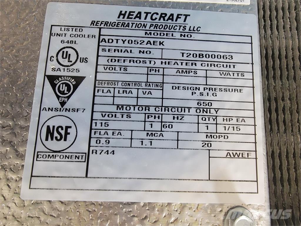  HEATCRAFT ADTY052AEK Оборудване за отопление и размразяване