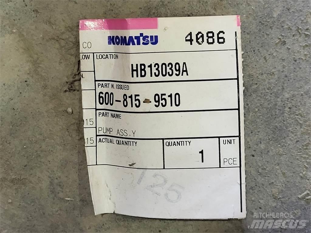 Komatsu 600-815-9510 Водни помпи
