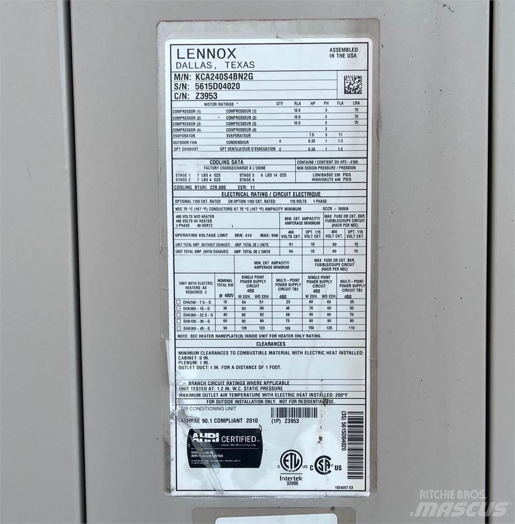  LENNOX KCA240S4BN2G Оборудване за отопление и размразяване
