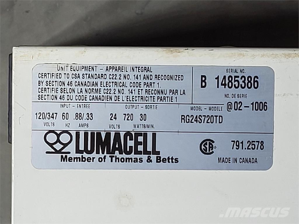  LUMACELL RG24S720TD Батерии