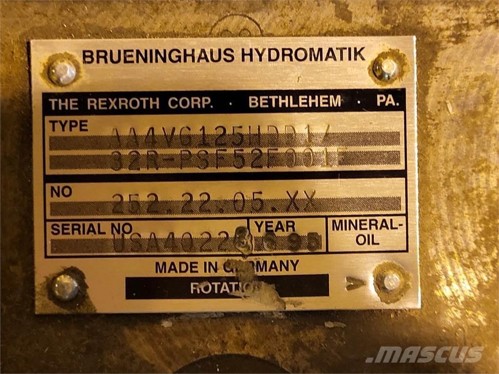 Rexroth A4VG125HDD1 Водни помпи
