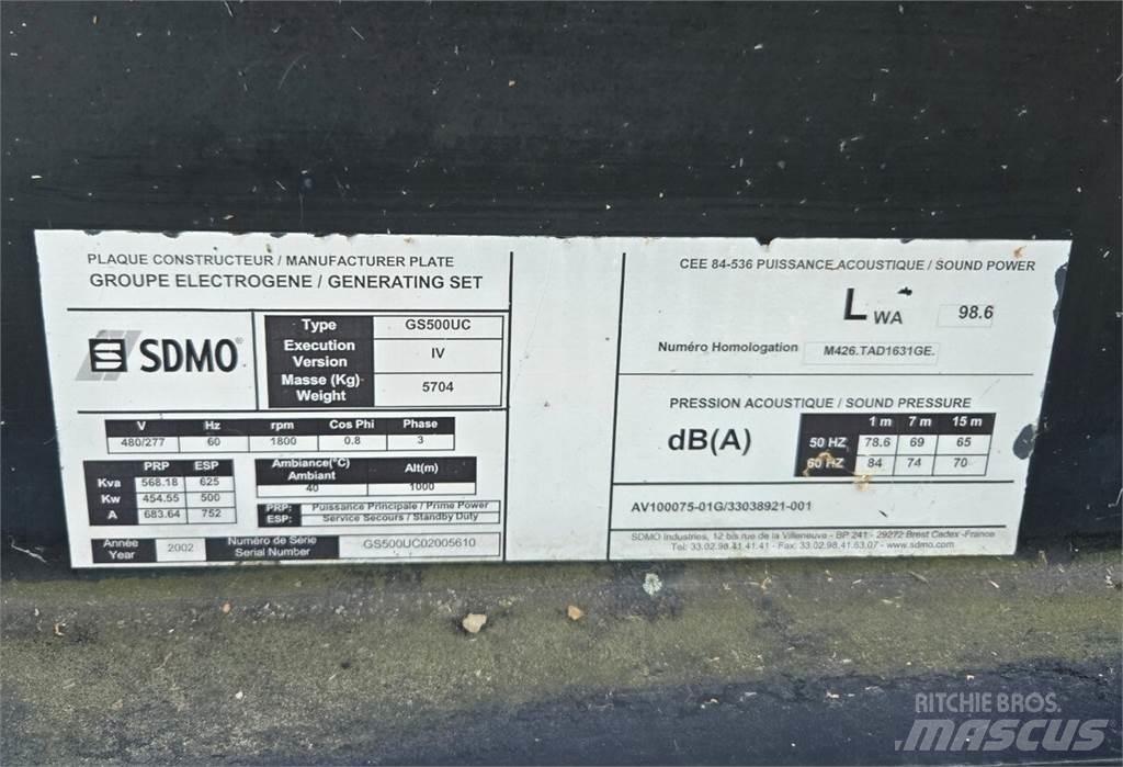 Sdmo GS500UC Дизелови генератори
