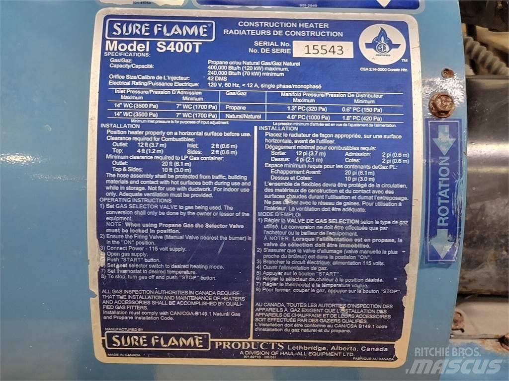  SURE FLAME S400T Оборудване за отопление и размразяване