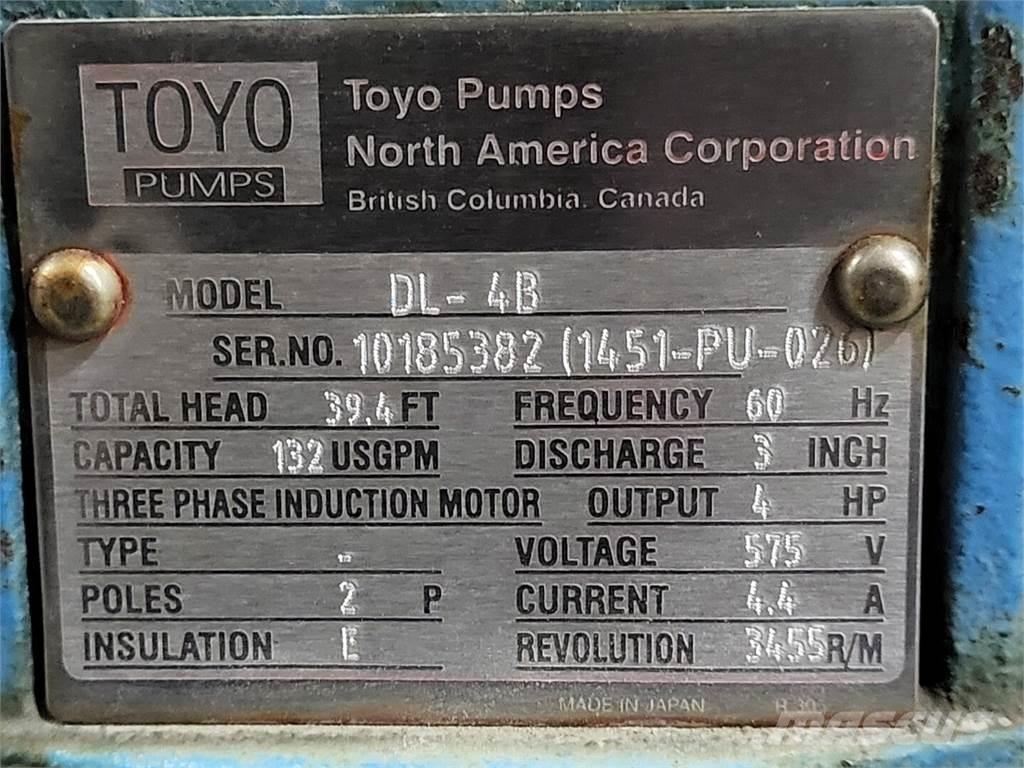 Toyo PUMPS DL-4B Водни помпи
